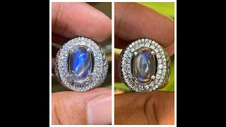 Natural 3.19ct Moonstone Biduri bulan hq Srilanka Ceylon