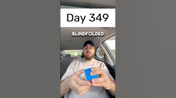 Day 349 of solving the Rubik’s cube blindfolded every single day until I break the National Record.
