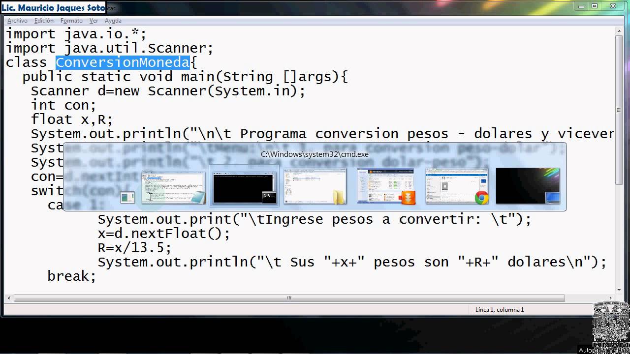 Switch en Java - YouTube
