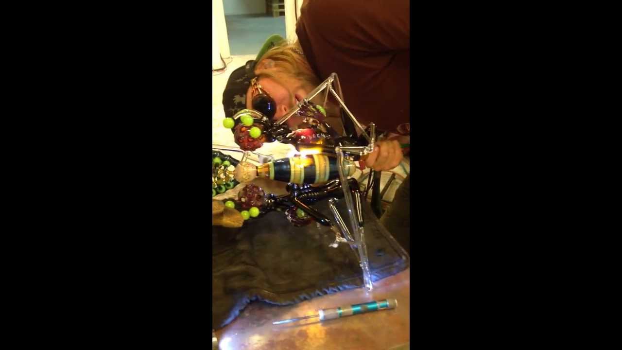 Blowing glass with Korey Cotnam and Stratisphere