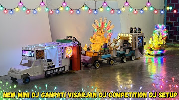 DIY Mini Dj Ganesh Visharjan big pickup loading | New Amazing Mini Dj Ganpati decoration dj ideas