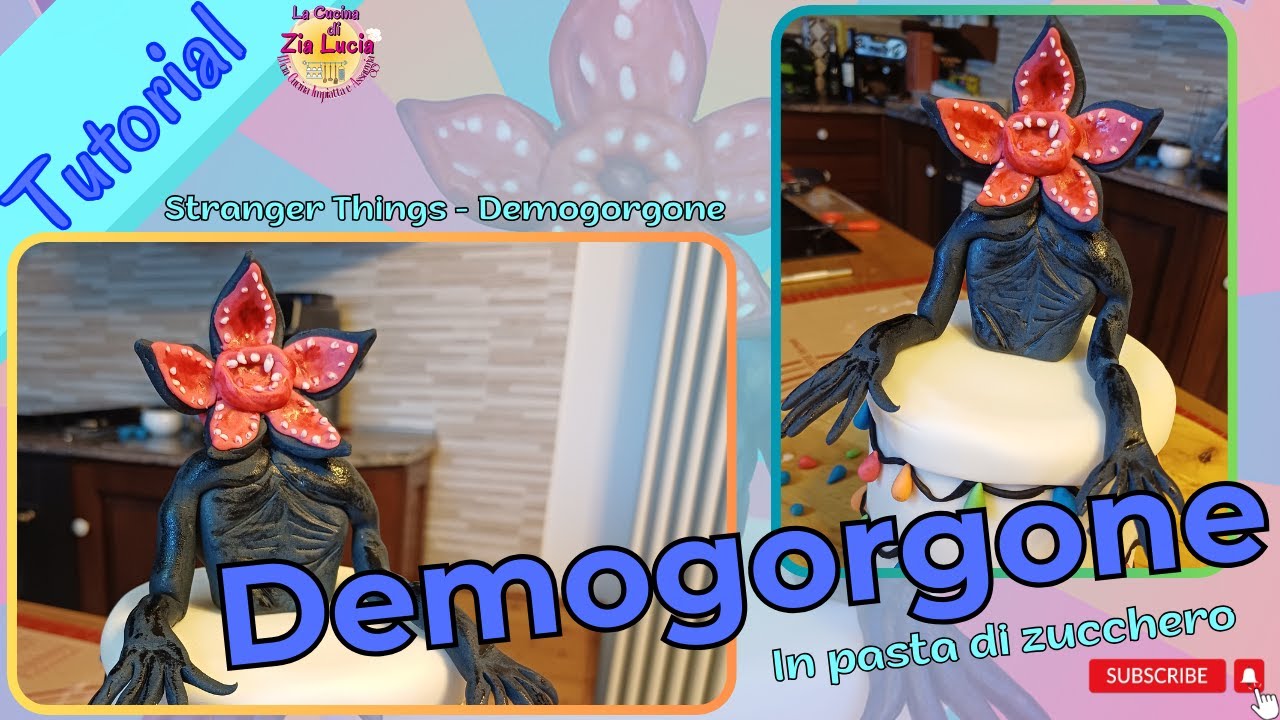 DIY DEMOGORGONE Stranger Things - Cake Topper How To Make with Fondant