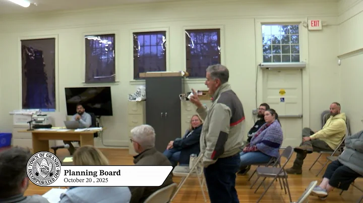 Planning Board meeting October 20, 2025