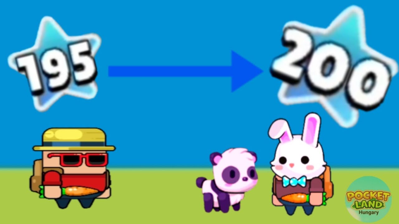 Pocket Land♡ - 》From LvL195 to LvL200《 TimeLaps