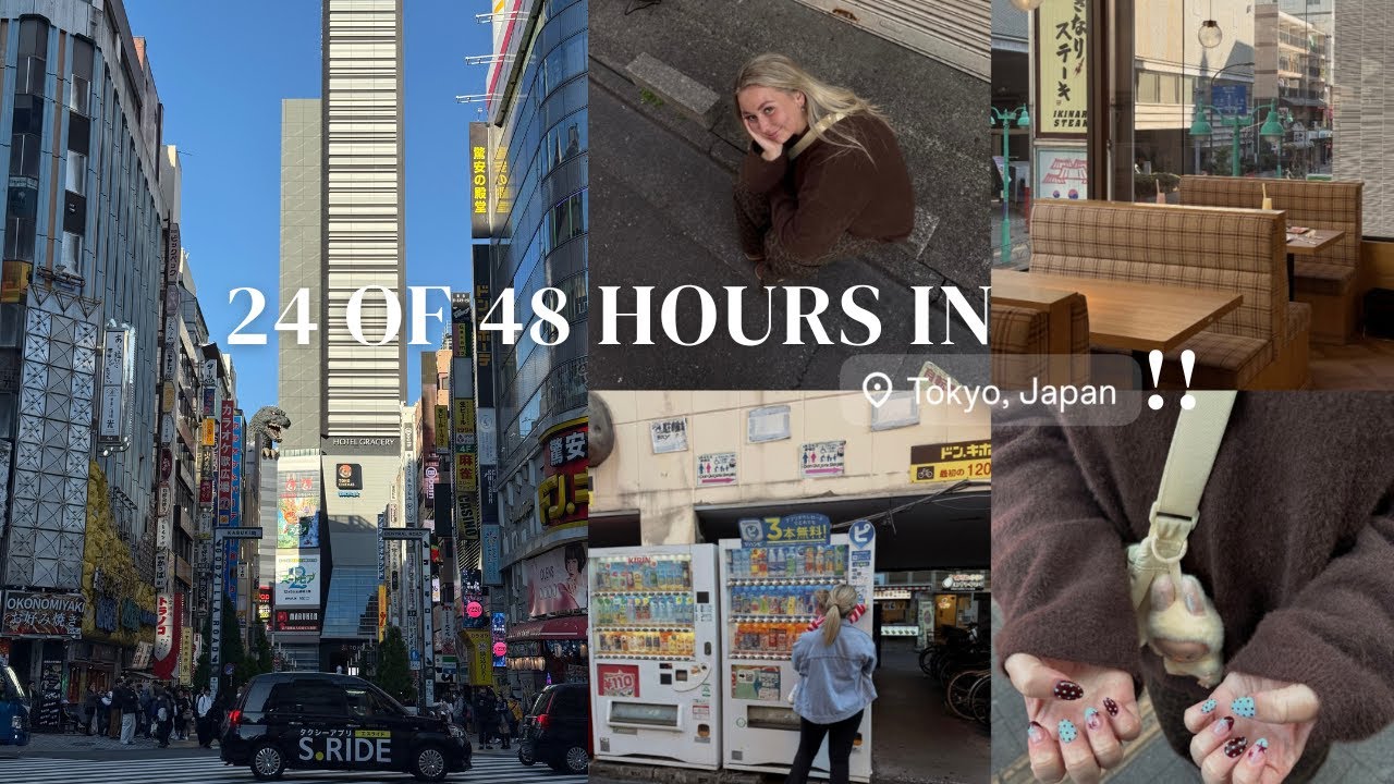 24 of 48 Hours in Tokyo 🇯🇵 | Travel Chaos, Shopping & Slowly Eating Our Way Through Japan