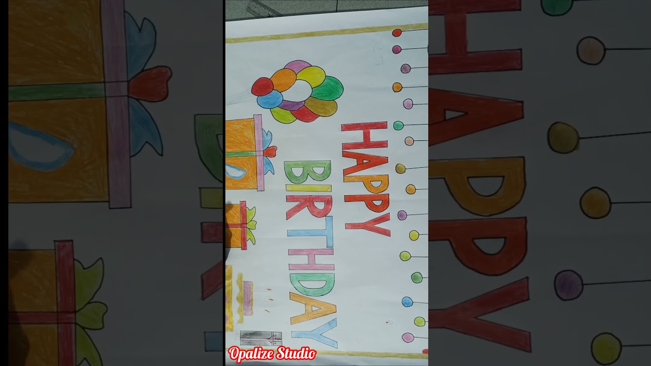 How to make birthday banner 