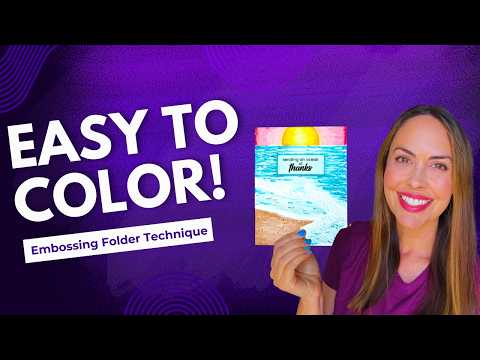 The Easy Way to Color Embossing Folders