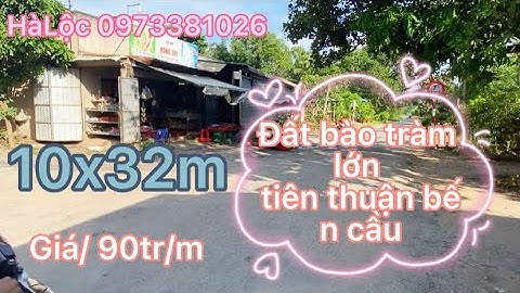 Đất bào tràm tiên thuận bến cầu 10x32m đường nhựa