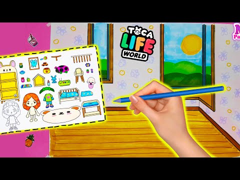 Coloring Toca Boca How To Draw Toca Life World Character Quiet Book Paper Doll Toca Boca Diy