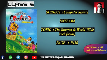 Grade 6 | RIGHT CLICK COMPUTER 6 | Unit 4 The Internet & World Wide Web (www) Page 130