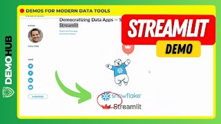 Streamlit Demo // Snowflake (Python Based) Rapid Application Development Platform | www.demohub.dev screenshot 5