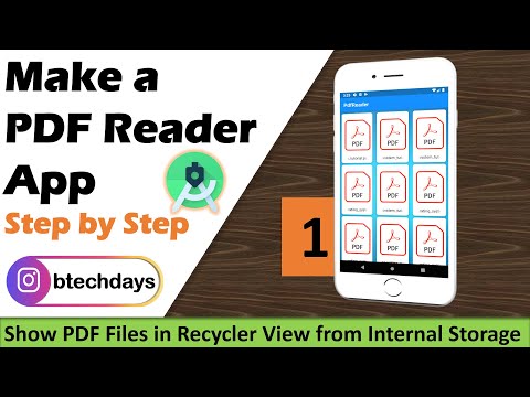 1. PDF Reader App - Show PDF Files in Recycler View from Internal Storage | Android Project