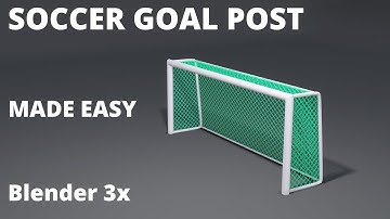 soccer goal post modeling in blender 3x