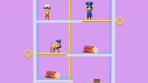 Prison escape pull the pin - pin rescue - android and IOS level 6 - 12 Game