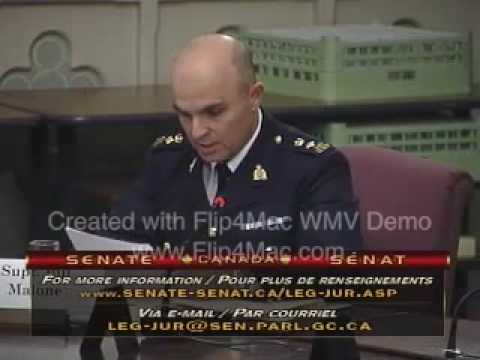 Bill C-15 Senate 10/21/09 Q&A pt2 RCMP & Ottawa police