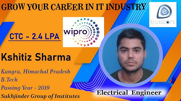 Congrats, Kshitiz | ELECTRICAL ENGINEER | 2.4 LPA | Got Selected as Tech Support Engineer in "WIPRO"