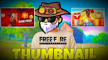 Free Fire Thumbnail Tutorial 🔥 | Make Pro Gaming Thumbnails on Phone 🎮📱!