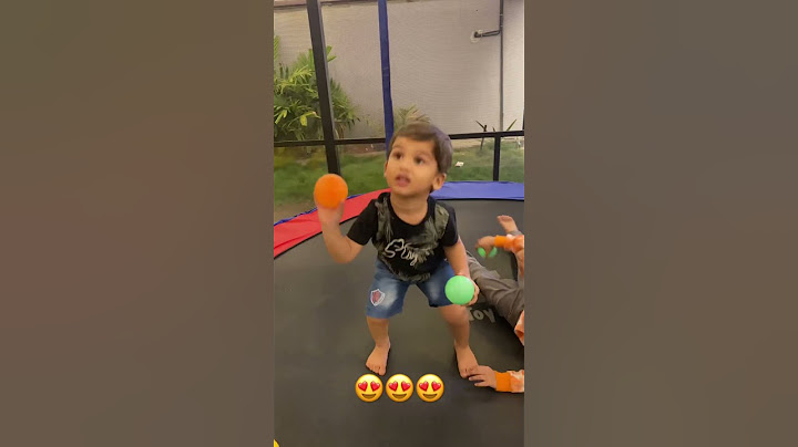 Baby jumping on trampoline ! #shorts #baby #playing