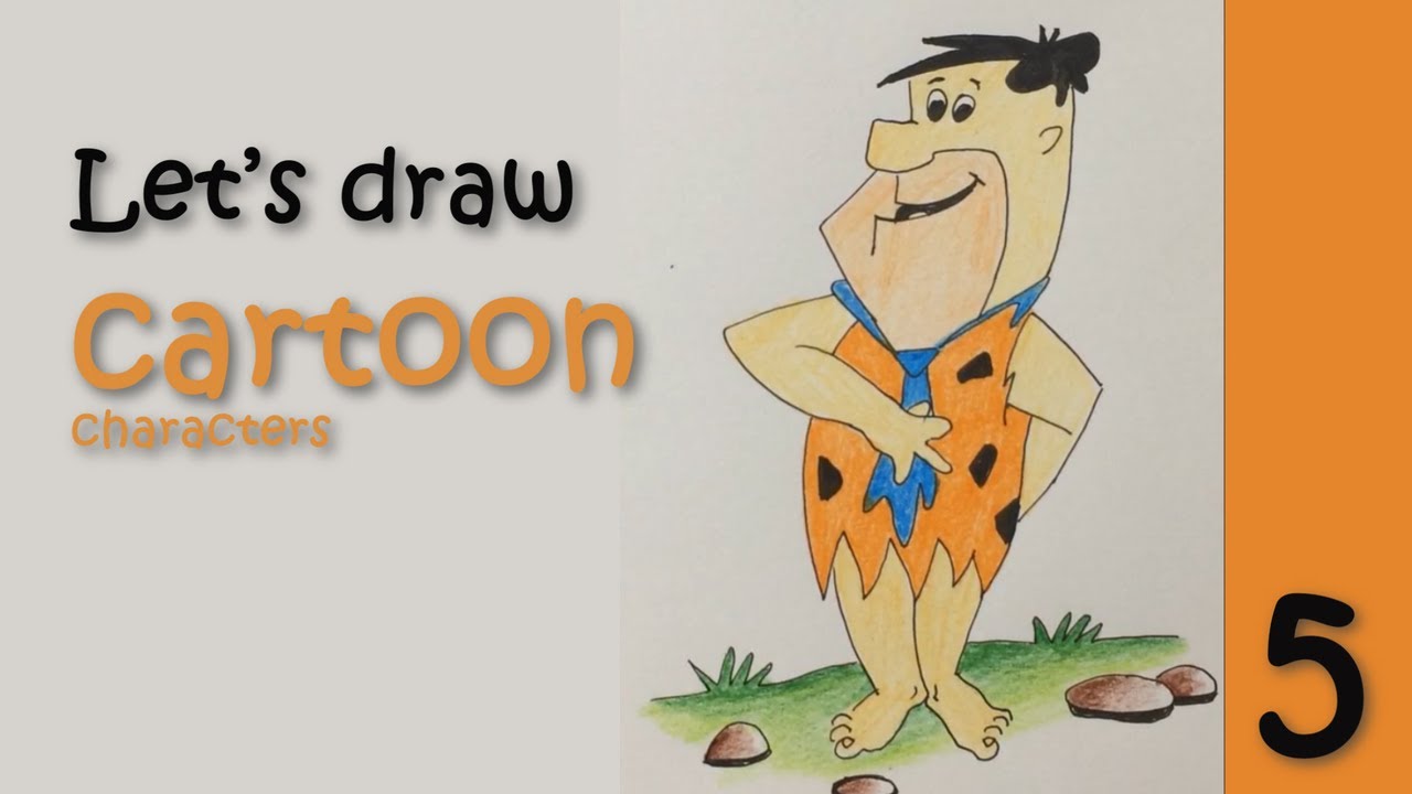 How to draw funny cartoon characters # Step by step #5 - YouTube