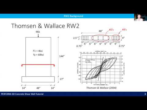 PERFORM-3D Concrete Shear Wall Tutorial