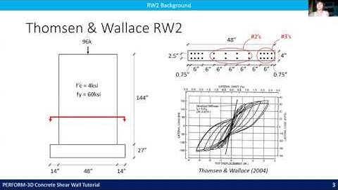 PERFORM-3D Concrete Shear Wall Tutorial