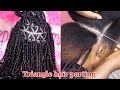 how to make triangle hair part