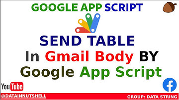 How to Send Emails from Google Sheets | Email HTML Table Data From Google Sheets | Google App Script