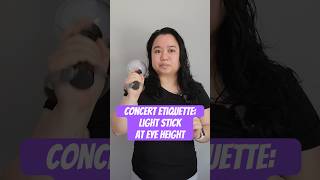 Concert Etiquette: Light stick at eye height 🔍👀 #bts #kpopconcert #lightstick #runseokjin_eptour