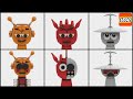 Making Sprunki Phase 1 vs Phase 2 Oren, Raddy, Clukr in Lego