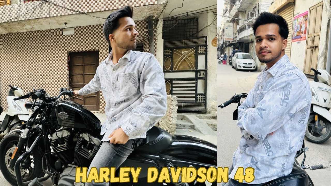 First Time Ride On Harley Davidson 48 💀