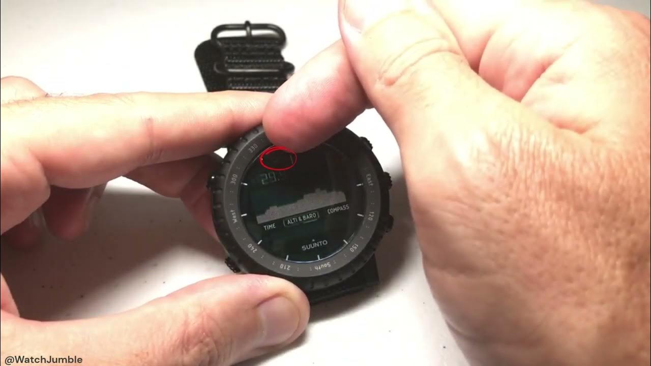 Suunto Core (Alpha Stealth) Basics of using Barometer YouTube