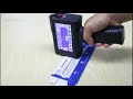 Bentsai handheld inkjet printer with invisible inkcartridge