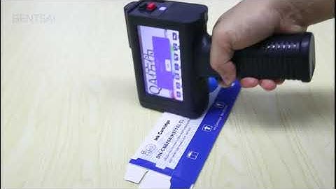 Bentsai Handheld inkjet printer with invisible inkcartridge