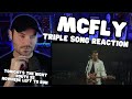 Metal vocalist first time reaction  mcfly  3 live songs 