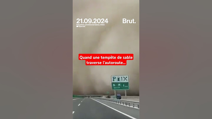 Quand une tempête de sable traverse l'autoroute… 😮