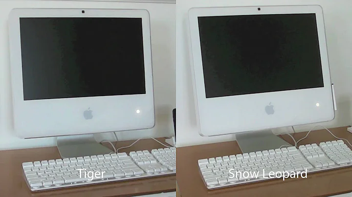 The Upgrade from Mac OS X Tiger to Mac OS X Snow Leopard