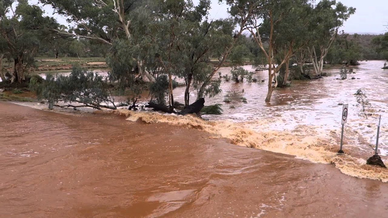 Todd River Flowing - Undoolya Rd.
