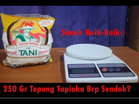 250 Gram Tepung Setara Dengan Berapa Sendok