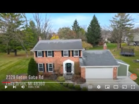 2329 Eaton Gate Road, Lake Orion, MI home video tour