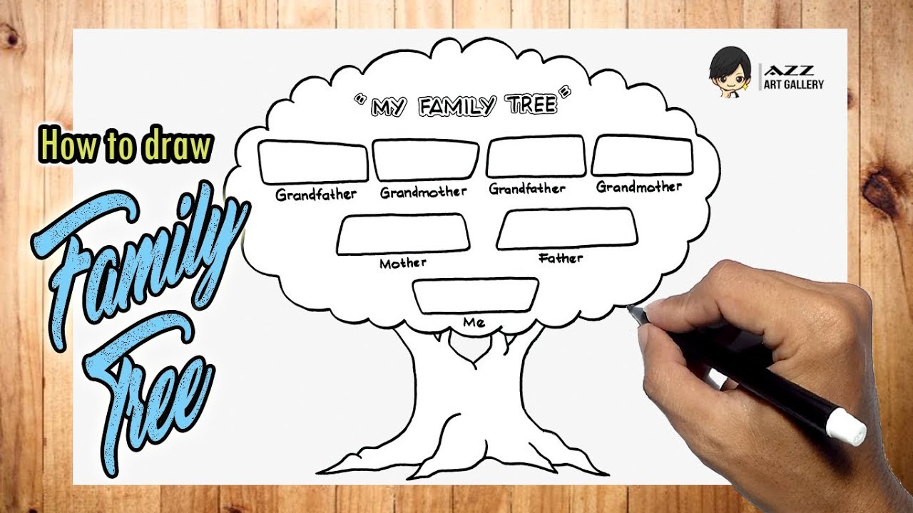 How to draw a Family Tree easy - YouTube