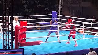 Joy Nene Ojo of Nigeria vs Hlimi Khouloud of Tunisia - Accra 2023 women's featherweight semi