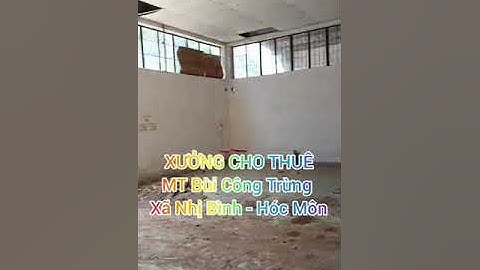 Xưởng cho thuê MT Bùi Công Trừng, xã Nhị Bình, Hóc Môn  - Tổng DT: 3500m²