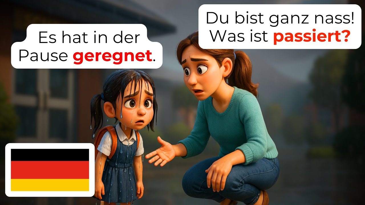🇩🇪 Освой Ежедневные Школьные Разговоры | A1-A2 Немецкий | Разговоры Матери и Дочери