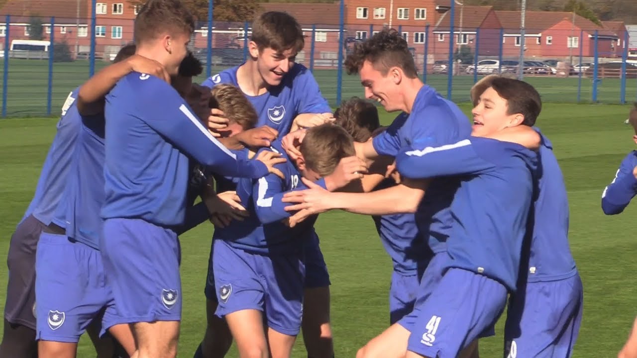 2017/18: Pompey Under-18s take on the Crossbar Challenge football score