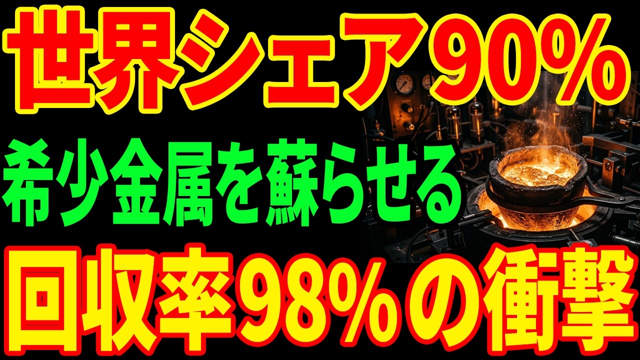 【逆転劇】金の2倍の超希少金属を