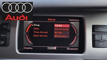 Hoe je de klok van een Audi Q7 4K gelijkzet 🕑🚘