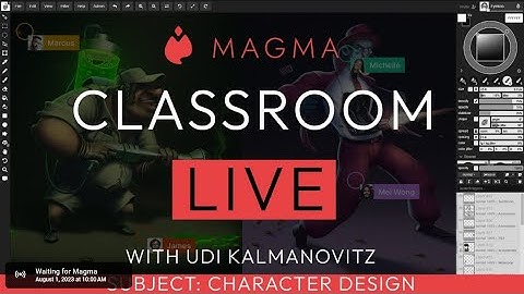 Character Design Techniques - Magma Classroom LIVE with Udi Kalmanovitz