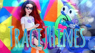 DIY - How to Make: TraciJHines Hipster Mermaid Custom Doll | Ombre Hair | Graphic Tee & More