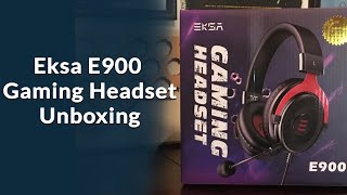 EKSA E900 USB Gaming Headset with Noise-Canceling Microphone Unboxing