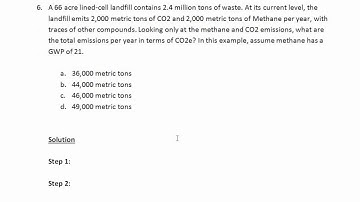 Calculating GHG Emissions  - Examples 5 and 6